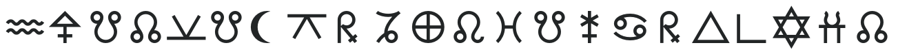 AstrotypeP LT Std Regular letters preview