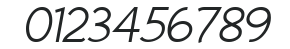 Atelier Sans Book Italic Itc numbers preview