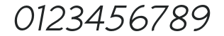 AtelierSansITCStd-BookIta numbers preview