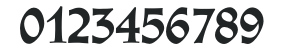 Athenaeum CG Bold numbers preview