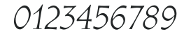Athenaeum CG Italic numbers preview