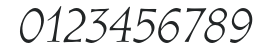 AthenaeumStd-Italic numbers preview