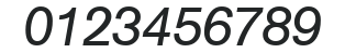Atkins-RegularItalic numbers preview