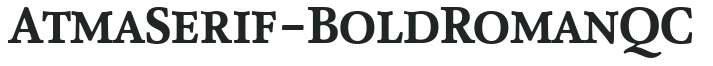 AtmaSerif-BoldRomanQC preview