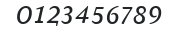 AtmaSerifExp-BoldItalicSC numbers preview