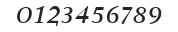 AtmaSerifExp-BoldItalic numbers preview