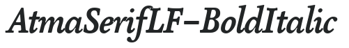 AtmaSerifLF-BoldItalic preview