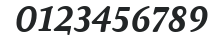 AtmaSerifLF-BoldItalicMC numbers preview