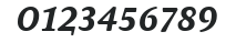 AtmaSerifLF-BoldItalicSC numbers preview