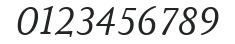AtmaSerifLF-BookItalicQC numbers preview