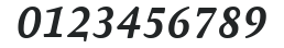 AtmaSerifTF-BoldItalicQC numbers preview