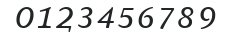 AtmaSerifTF-BookItalicSC numbers preview