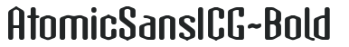 AtomicSansICG-Bold preview