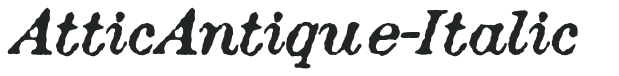 AtticAntique-Italic preview