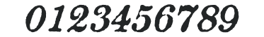 AtticAntique-Italic numbers preview