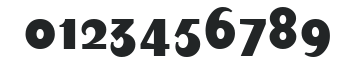 AugustBoldAlternate numbers preview