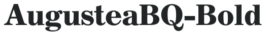 AugusteaBQ-Bold preview