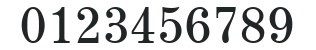 AureliusSerif-Regular numbers preview