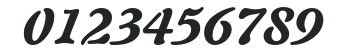 Auriol-BlackItalic numbers preview