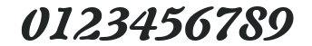 Auriol LT Black Italic numbers preview