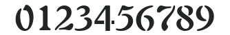 Auriol LT Bold numbers preview