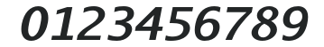 AurulentSans-BoldItalic numbers preview