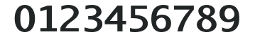 AurulentSans-Bold numbers preview