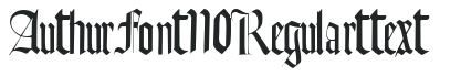 AuthurFont110 Regular ttext preview