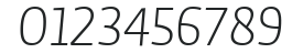 Auto1-LightItalicLF numbers preview