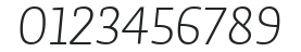 Auto2-LightItalicLF numbers preview