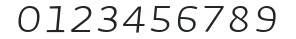 Auto2-LightItalicSmCp numbers preview
