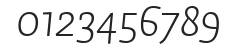 Auto2-LightItalic numbers preview