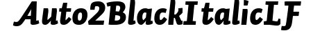Auto 2 Black Italic LF preview