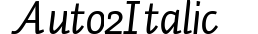 Auto 2 Italic preview
