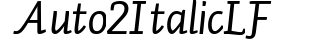 Auto 2 Italic LF preview
