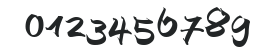 AutographScriptEF BoldAlt numbers preview