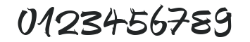 AutographScriptEF Bold numbers preview