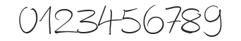 AutographScriptEF Light numbers preview
