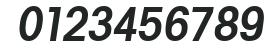 AvalonCond Bold Italic numbers preview