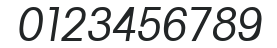 AvalonCond Italic numbers preview