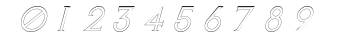 AvalonQuestOutline Italic numbers preview
