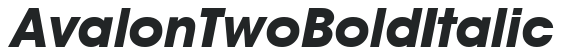 AvalonTwo Bold Italic preview