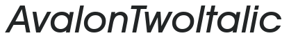 AvalonTwo Italic preview