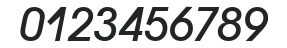 AvalonTwo Italic numbers preview