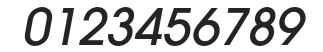 AvantGarde-MediumObl numbers preview