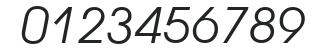 AvantGarde Bk HU Italic numbers preview