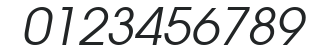 AvantGarde BookOblique numbers preview