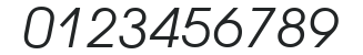AvantGardeGothic HU Book Italic numbers preview