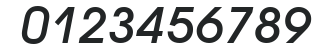 AvantGardeGothic MEDHU Medium Italic numbers preview