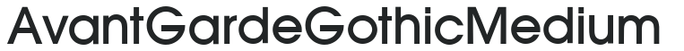 Avant Garde Gothic* Medium preview